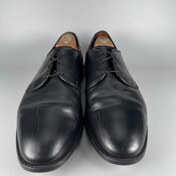 Allen Edmonds Kenilworth Men’s Size 10.5 3E Black Leather Derby Dress Shoes EUC main image 4